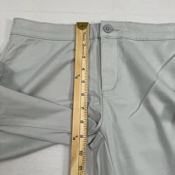 Lila Ryan Mid Rise Tapered Trouser Pant Womens Sz 4 Gray Violet Straight Leg NWT - Picture 12 of 14